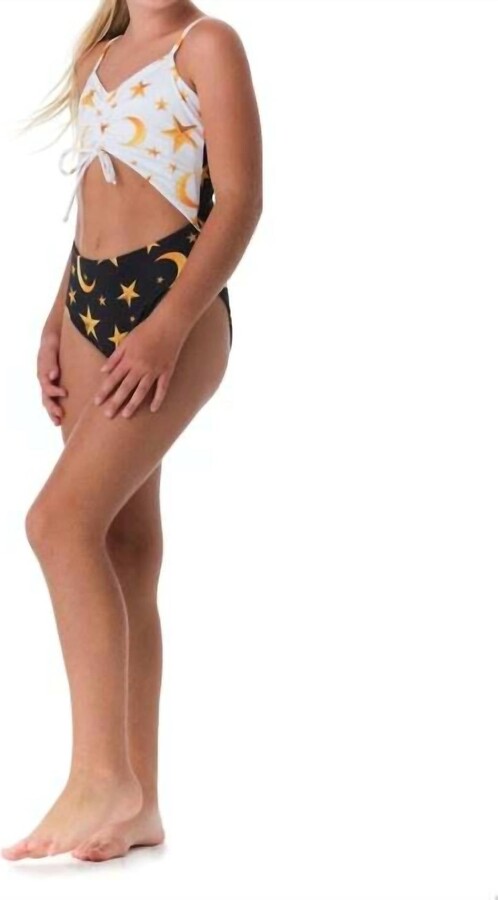 Submarine Girls' Peek A Boo One Piece In Moonlight Navy