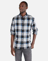 Thumbnail for your product : Express Slim Large Plaid Soft Wash Button-Down Shirt