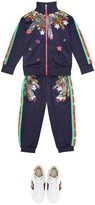 Thumbnail for your product : Gucci Children Embellished cotton-blend trackpants