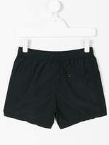 Thumbnail for your product : Stone Island Junior logo patch swim shorts