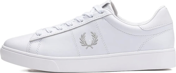 Fred Perry Logo-Embroidery Leather Sneakers