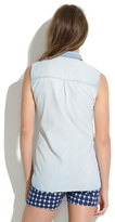 Thumbnail for your product : Madewell Sleeveless Chambray Shirt