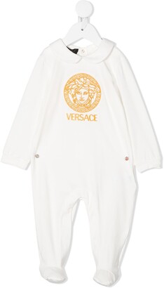 Versace Children Embroidered Logo Babygrow