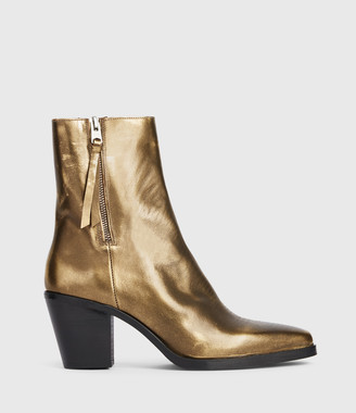AllSaints Cohen Leather Boots - ShopStyle