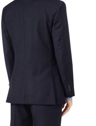 Charles Tyrwhitt Navy slim fit double breasted twill business suit jacket
