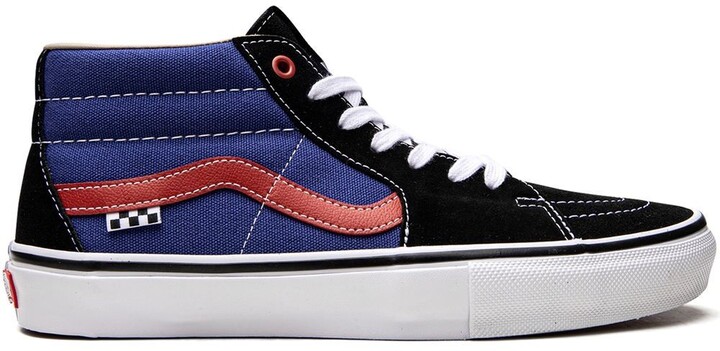 vans white blue red