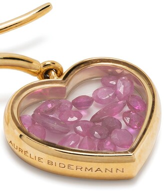 Aurélie Bidermann 18kt yellow gold ruby Chivor drop earrings