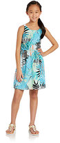 Thumbnail for your product : DKNY Girl's Exploded Palm Tree Dress