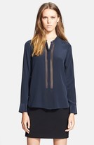 Thumbnail for your product : Vince Long Sleeve Button Up Blouse