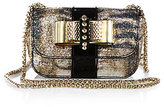 Thumbnail for your product : Christian Louboutin Sweety Charity Glitter Leather & Patent Leather Crossbody Bag
