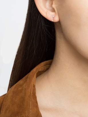Ef Collection mini arrow diamond stud earrings