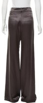 Thumbnail for your product : Ann Demeulemeester Satin Wide-Leg Pants w/ Tags
