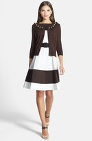 Thumbnail for your product : Kate Spade Belted Stretch Cotton A-Line Dress