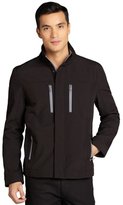 Thumbnail for your product : Kenneth Cole Reaction black water resistant fleece lined shell zip front jacket