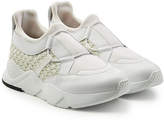 Robert Clergerie Sneakers with Leather and Woven Detail