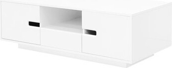 Ivy Bronx Stylish Rectangle Coffee Table With 16 Color Led Ambiance And Ample Storage Shelf For A Relaxing Home Living Room Decor Space Chic
