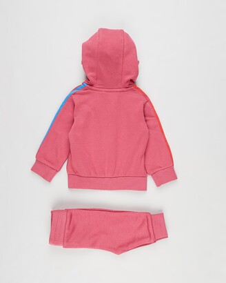 adidas Pink Sweatpants - Adicolour Full-Zip Track Set - Kids - Size 9-12 months at The Iconic