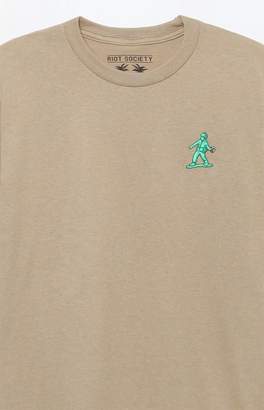 Riot Society Army Figure Embroidered T-Shirt