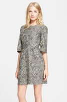 Thumbnail for your product : Alice + Olivia 'Nigel' Leopard Jacquard Dress