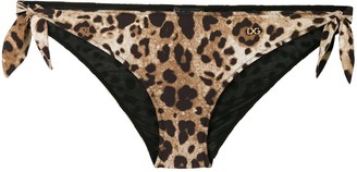 Dolce & Gabbana Leopard-Print Bikini Briefs