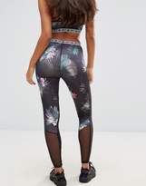 Thumbnail for your product : Lipsy Paneled Mesh Leggings In Tropical Print