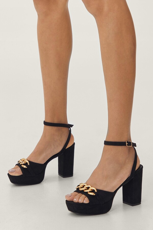 fluffy barely there heels