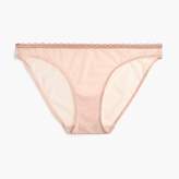 Thumbnail for your product : J.Crew Bikini in lace-trimmed microfiber dots