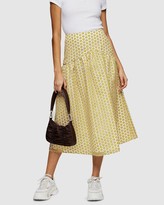 Thumbnail for your product : Topshop Daisy Organza Midi Skirt