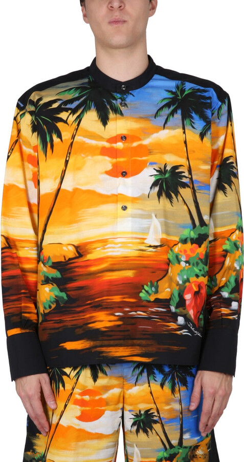 Dolce & Gabbana Hawaii Print Shirt