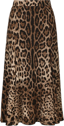 Dolce Gabbana Leopard Skirt | ShopStyle