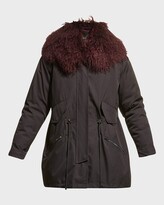 Thumbnail for your product : Gorski Lamb Shearling Hooded Tuxedo Parka Jacket