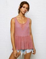 Thumbnail for your product : American Eagle Outfitters Don't Ask Why Sheer Hi-Lo Tank