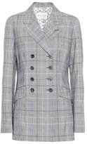 Etro Checked wool and mohair blazer 