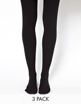 Thumbnail for your product : ASOS COLLECTION 120 Denier 3 Pack Tights