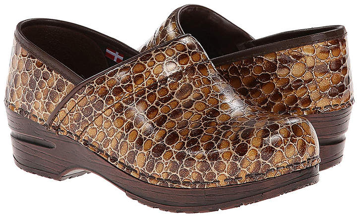 sanita leather clogs