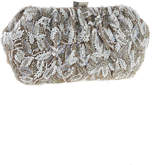 Thumbnail for your product : Santi Brown Satin Clutch