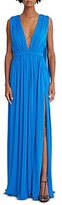 Thumbnail for your product : Halston Ashley Jersey V Neck Dress