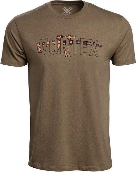 Vortex Men's Precision Profile T-Shirt Medium Coyote Heather