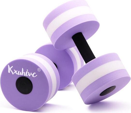 TUKO Water Dumbbells Aquatic Exercise Dumbells Water Aerobics Workouts 2PCS Foam Barbells for Men Women Water Sports Fitness Tool