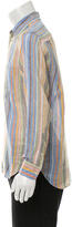 Thumbnail for your product : Brioni Striped Linen Shirt