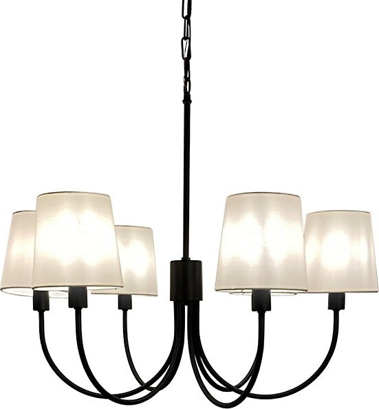EGLO Smyrna Chandelier in Black Size: 6 light