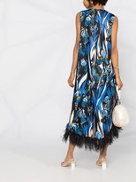 Thumbnail for your product : La DoubleJ La Scala feather-detail dress