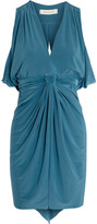 Thumbnail for your product : T-Bags 2073 T-Bags Cape-back stretch-satin jersey mini dress