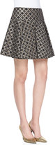 Thumbnail for your product : Nanette Lepore Magician Diamond Woven Pleated Mini Skirt