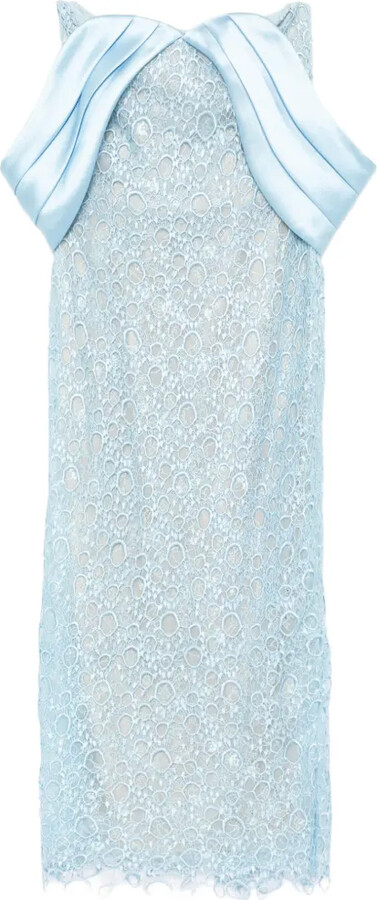 Saiid Kobeisy Midi Guipure Dress