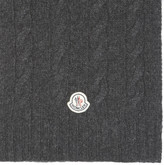 Thumbnail for your product : Moncler Grey Cable Knit Scarf