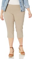 Thumbnail for your product : SLIM-SATION Women's Plus-Size Wide Band Pull On Straight Leg Capri