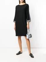Thumbnail for your product : Luisa Cerano contrasting sleeves shift dress