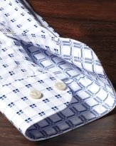 Thumbnail for your product : Charles Tyrwhitt Extra slim fit white and blue double faced shirt