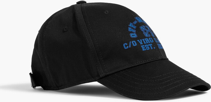 Logo-print cotton-twill baseball cap